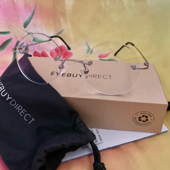 NWT EYEBUY Direct Altus Rimless Circle Frames - Picture 15 of 15